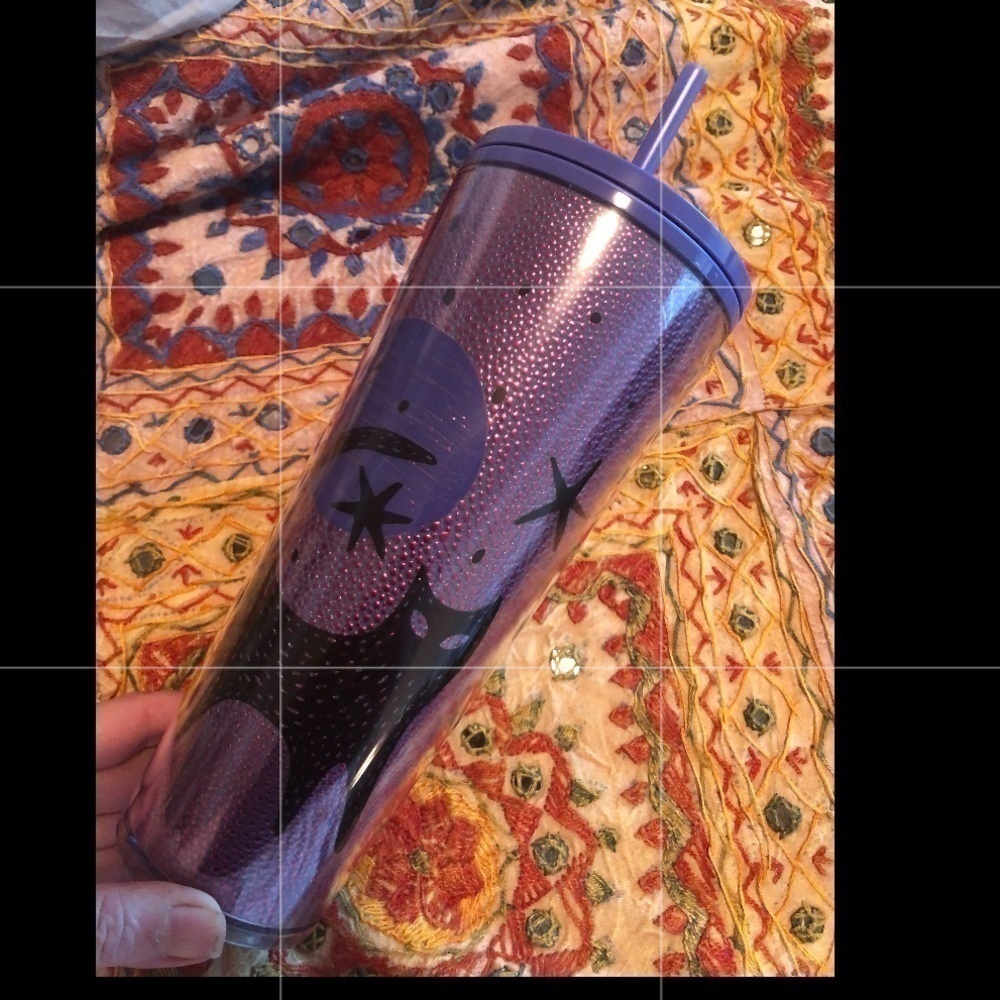 NWT Black Cat Purple Starbucks Tumbler